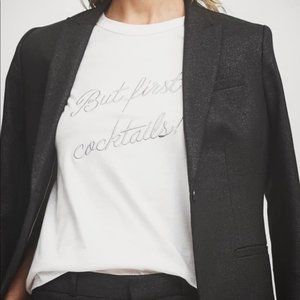 But First Cocktails White T Shirt Banana Republic